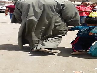 Hijab wifey wiggling her bum in street - Falaha Metnaka